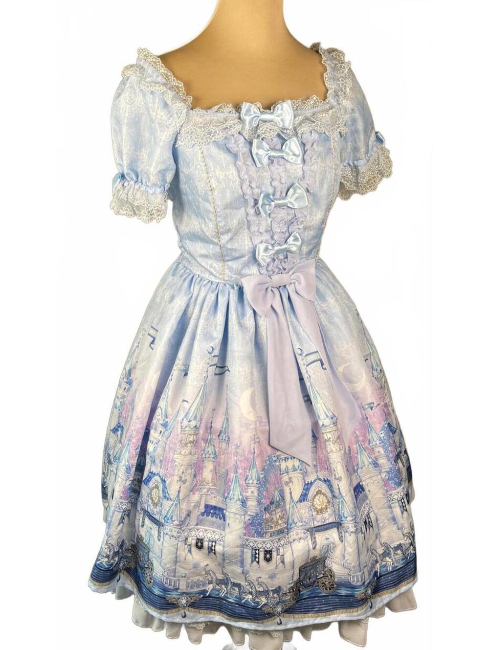 Angelic Pretty Castle Mirage Print Lolita Dress-Sax Blue 2015 Perfect in Disney! - Picture 2 of 15